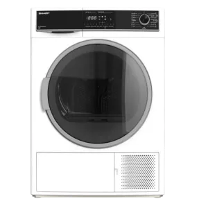 Сушильная машина Sharp KDHHH8S8GW3EE, 8кг, Белый Сушильная машина Sharp KDHHH8S8GW3EE, 8кг, Белый
