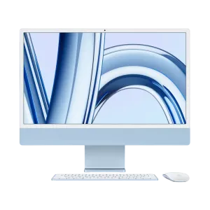 Моноблок Apple iMac A2873, 24", M3 with 8-core CPU and 10-core GPU, 16Гб/1024Гб, macOS Sonoma, Синий