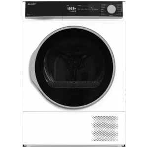 Сушильная машина Sharp KDNHH0S7GW2EE, 10кг, Белый Сушильная машина Sharp KDNHH0S7GW2EE, 10кг, Белый